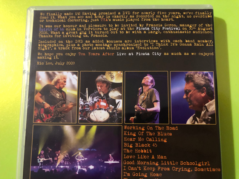 Ten Years After — Live at Fiesta City, LpEC Music & Video (DVD) Signed (5060086010046)