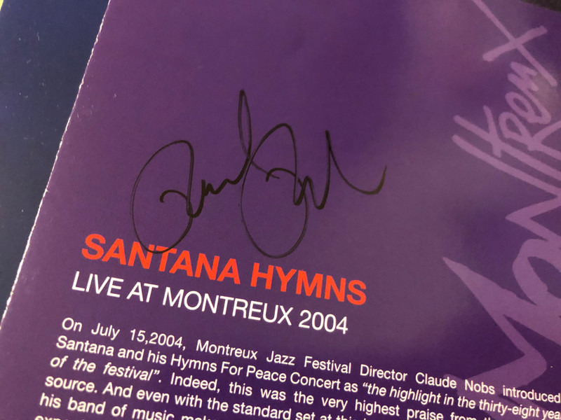 Santana — Hymns for Peace: Live at Montreux 2004, Eagle Vision (2DVD) Signed (5034504962675) 