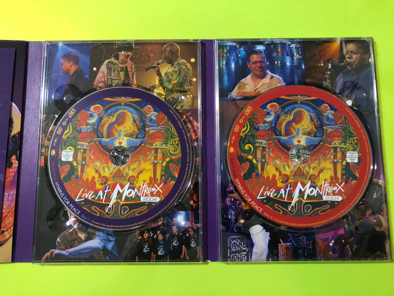 Santana — Hymns for Peace: Live at Montreux 2004, Eagle Vision (2DVD) Signed (5034504962675) 