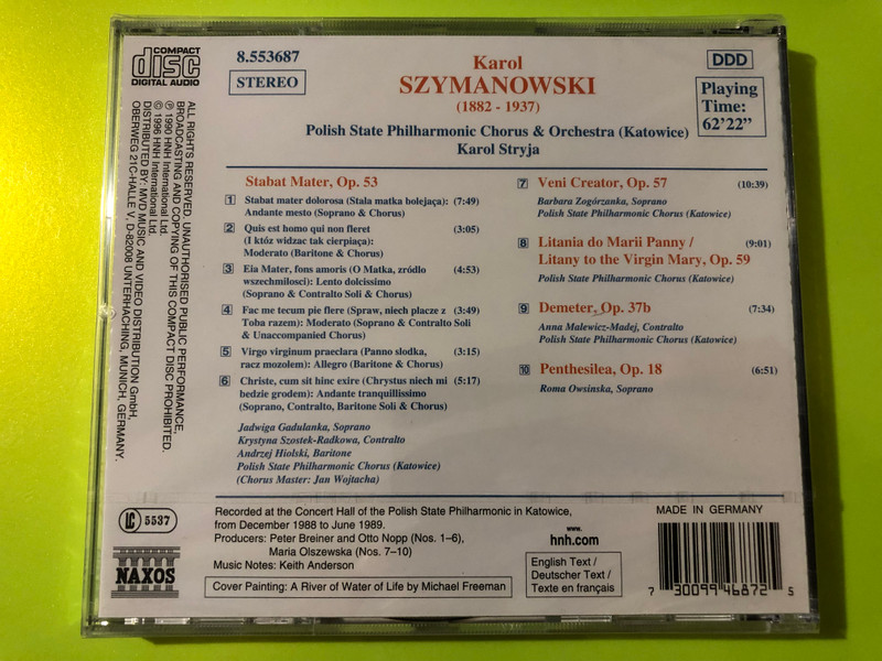Hungaroton: Bartók Béla — Choral Works / Budapesti Kórus (Audio CD) (5991813104625.) 
