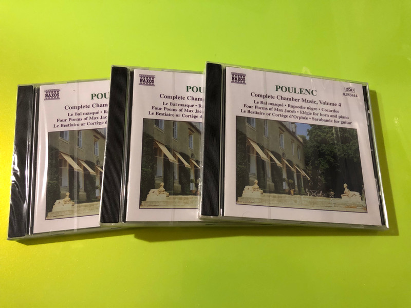 Naxos: Francis Poulenc — Complete Chamber Music, Vol. 4 (Audio CD) (730099461429) 