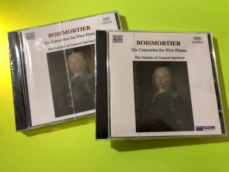 Naxos: Joseph Bodin de Boismortier — Six Concertos for Five Flutes, Op. 15 (Audio CD) (730099463928) 