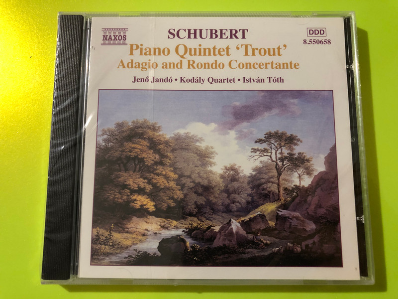 Schubert: Piano Quintet 'Trout' & Adagio and Rondo Concertante – Jandó, Kodály Quartet, Naxos (CD) (4891030506589) 