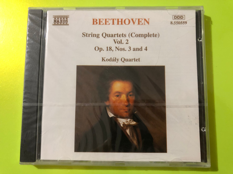 Beethoven: String Quartets (Complete) Vol. 2, Op. 18 Nos. 3 & 4 – Kodály Quartet, Naxos (CD) (0730099555920) 