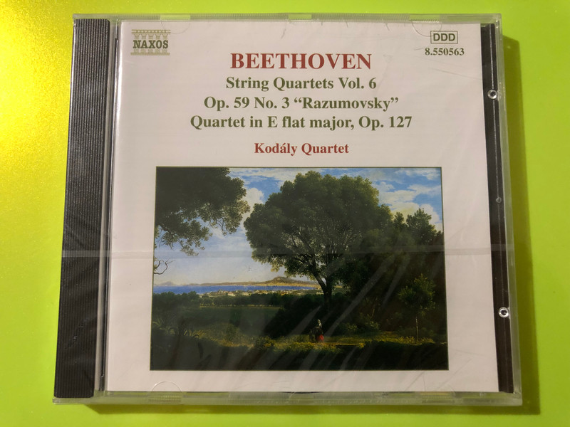 Beethoven: String Quartets Vol. 6, Op. 59 No. 3 'Razumovsky' & Op. 127 – Kodály Quartet, Naxos (CD) (0730099556323) 