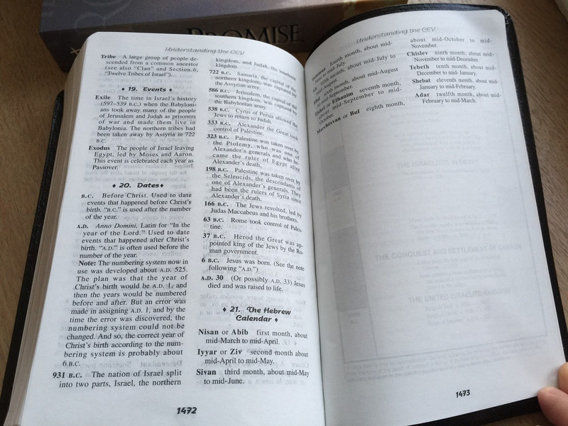 The Promise Bible CEV 3495 / Contemporary English Version the Promise Bonded Leather Black / Gilded-Gold Page Edges Nelson