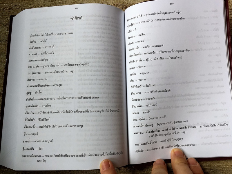 Bisu Language New Testament with Thai Script / Color Maps, and Color Pictures at the End  / 毕苏语 a Loloish language of Thailand
