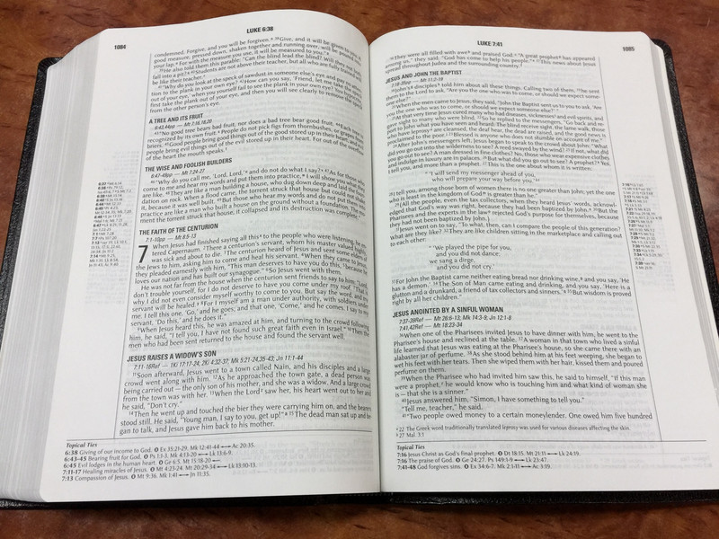 TNIV Reference Bible (Bible TNIV) - Bonded Leather, Black / RARE OUT OF PRINT BIBLE
