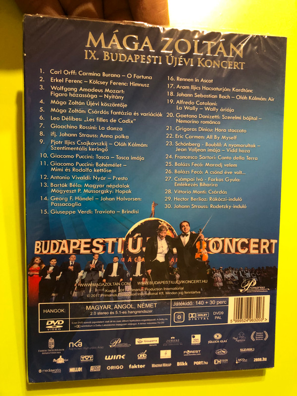 Maga Zoltan IX. Budapes Ujevi Koncert 2017 DVD / Budapest New Years Concert 2017 DVD / IX. BUDAPESTI ÚJÉVI KONCERT 2017 (5999524963203) 
