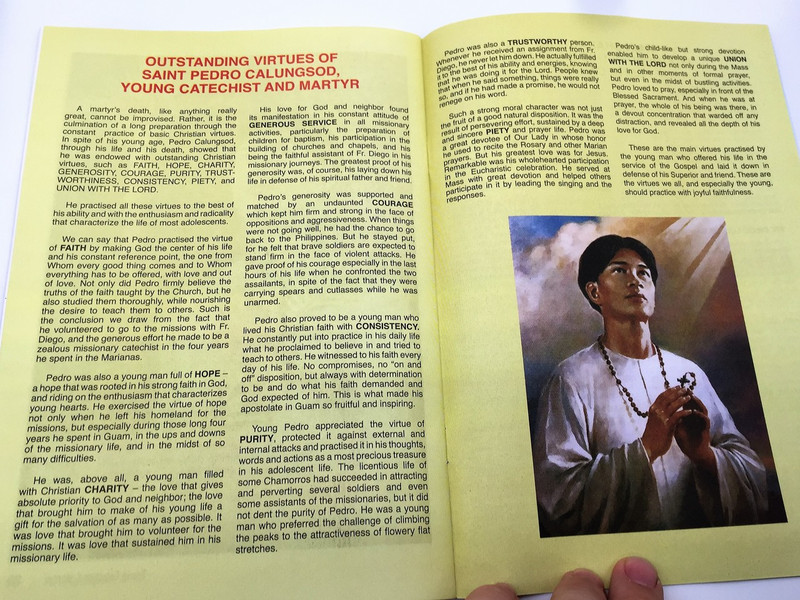 Pedro Calungsod / Young Catechist & Martyr / Comic Strip Book for Young Adult Catholics / Pope Benedict XVI canonized Pedro in 2012