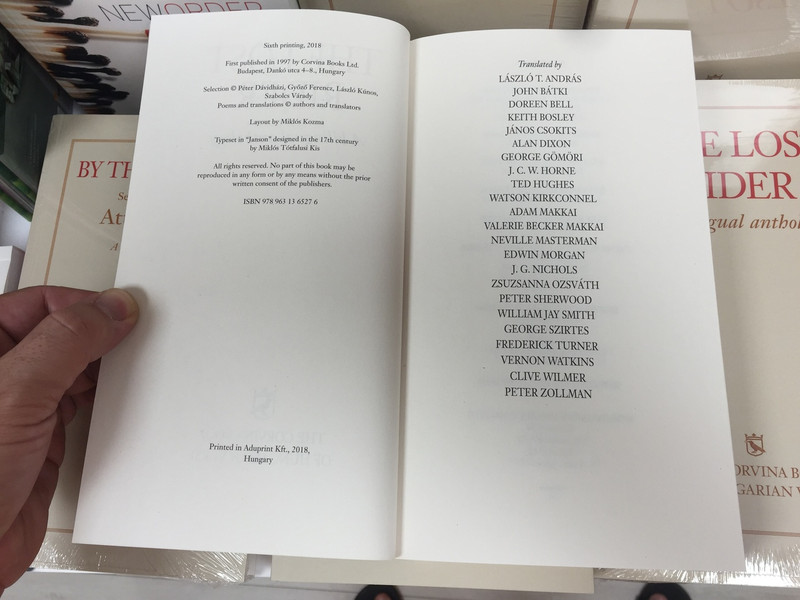 Kozma Miklós: The Lost Rider – A Bilingual Anthology / Collection of Hungarian Poetry / Angol - Magyar Kiadas Versek / A magyar költészet könyve (9789631365276) 