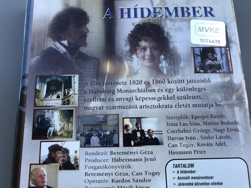 A Hídember DVD The Bridge Man 2002 / English Subtitles / Director: Bereményi Géza / Starring: Eperjes Károly; Irina Latchina; Marius Bodochi; Cserhalmi György; Nagy Ervin; Darvas Ivánl; Haumann Péter / Mokép fix / The life of gróf Széchenyi István (5996357339915)