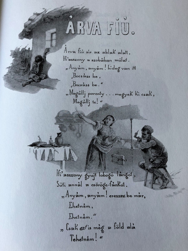 Arany János balladái Zichy Mihály rajzaival (hasonmás) / Az 1800-as ávek végén kiadott mű facsimile kiadása  / Hungarian Ballads by Arany 1853