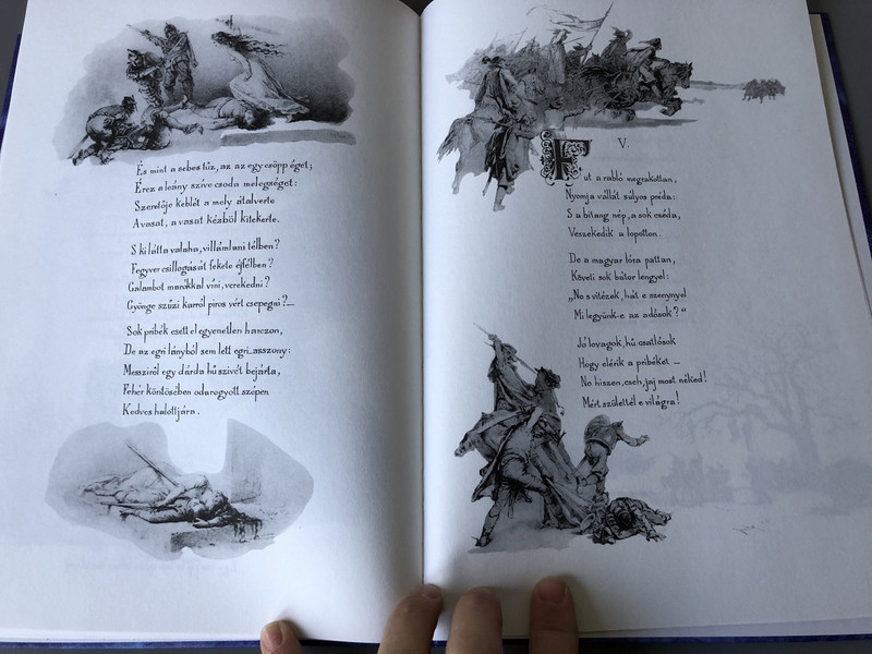 Arany János balladái Zichy Mihály rajzaival (hasonmás) / Az 1800-as ávek végén kiadott mű facsimile kiadása  / Hungarian Ballads by Arany 1853
