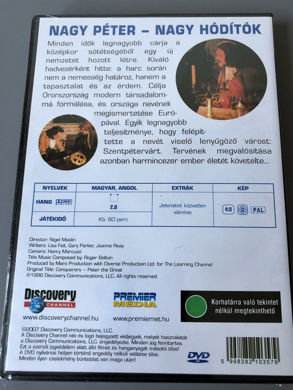 Conquerors: Peter The Great DVD 1996  / Nagy hódítók - Nagy Péter / Discovery Channel / Director: Nigel Maslin / This is the story of Peter I, Tsar of Russia from 1682