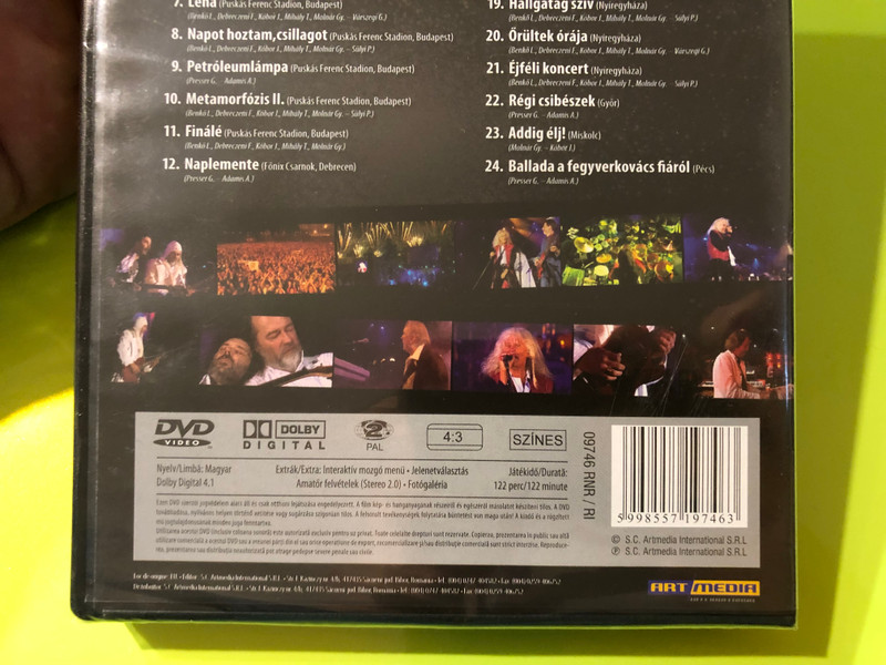 Omega - Koncertturné 2004. / Omega együttes / Benkő László, Debreczeni Ferenc, Kóbor János, Mihály Tamás, Molnár György / Rockinform Special / Region 2 PAL DVD Hungarian Concert (5998557197463) 