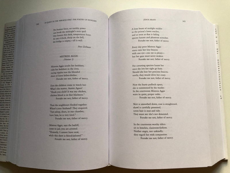 In Quest of the Miracle Stag The Poetry of Hungary - Volume 1 by Adam Makkai  An Anthology of Hungarian Poetry from the 13th Century to the Present in English Translation, Vol 1. (9789638602428)
