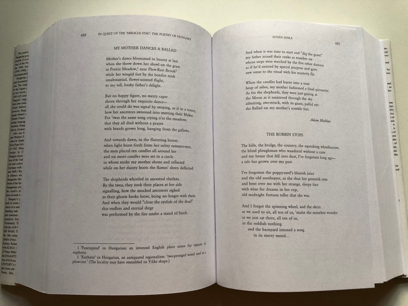 In Quest of the Miracle Stag The Poetry of Hungary - Volume 1 by Adam Makkai  An Anthology of Hungarian Poetry from the 13th Century to the Present in English Translation, Vol 1. (9789638602428)