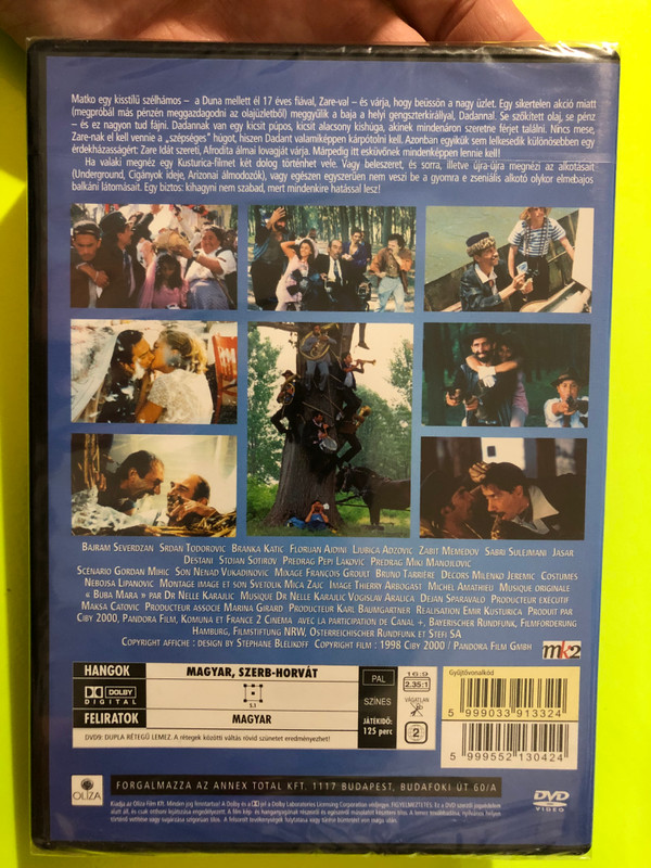 Macska-jaj DVD Црна мачка, бели мачор 1997 Black Cat, White Cat / Directed by Emir Kusturica / Bajram Severdžan as Matko Destanov / Srđan Todorović as Dadan Karambolo / Branka Katić as Ida (5999552130424)