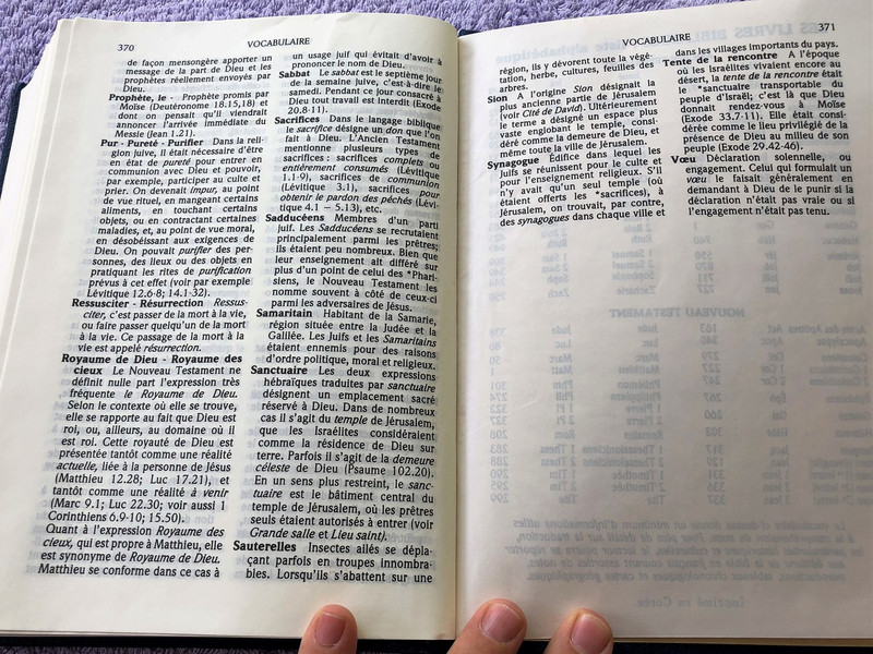 French Bible / La Bible Ancien et Nouveau Testament / Traduit du grec et de l'hébreu en français courant / 1991 Print (2853001172)