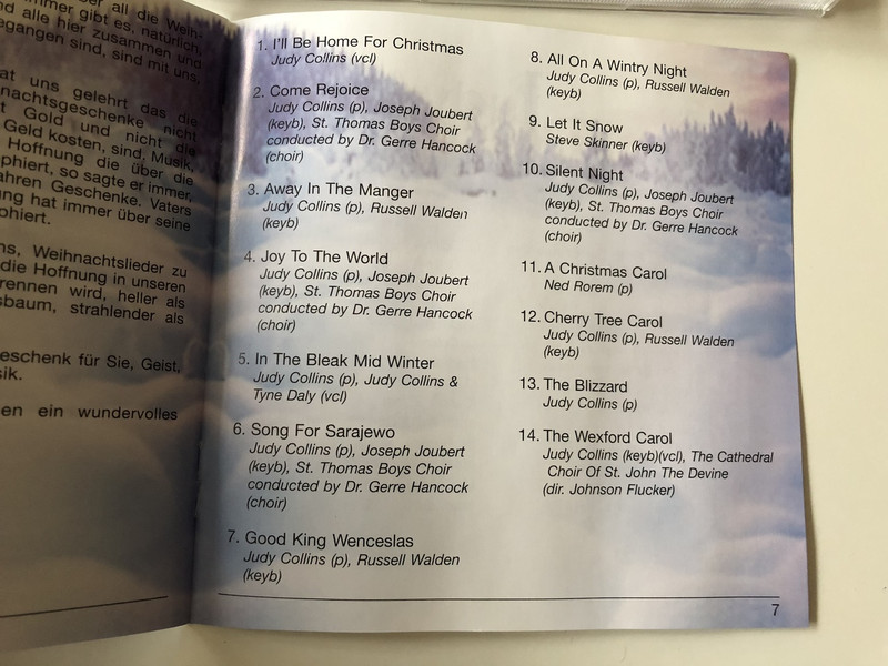 Judith Marjorie Collins CHRISTMAS  / Christmas with Judy Collins Audio CD