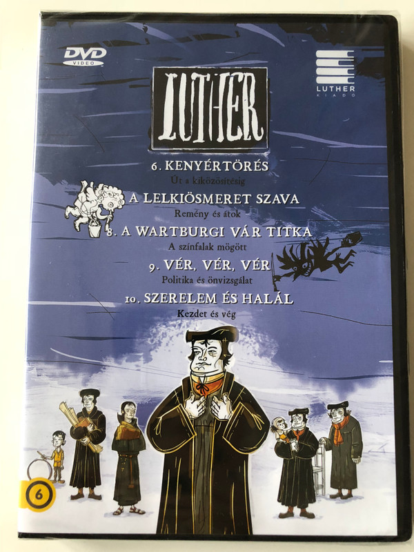 Luther II. Episodes 6-10 DVD 2018 / Author: Lackfi János (Szerző) / Directed by Richly Zsolt (Rendező) / Készült a reformáció kezdetének 500. évfordulójára / Színes magyar animációs film HUNGARIAN (5998272703413)