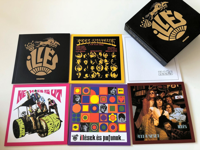 Illés Együttes 50th Anniversary Collector's 5CD Set / Illés 50 - Jubileumi gyűjtemény 5CD + szövegkönyv / Hungaroton HCD71305 / The first 5 Albums with BONUS Tracks