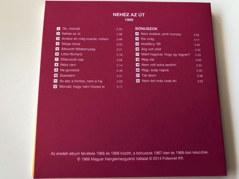 Illés Együttes 50th Anniversary Collector's 5CD Set / Illés 50 - Jubileumi gyűjtemény 5CD + szövegkönyv / Hungaroton HCD71305 / The first 5 Albums with BONUS Tracks