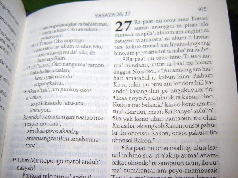 Rahu Nu Tuhan Aho Onsoi / The Bible in Tagal Language Leather Bound ...