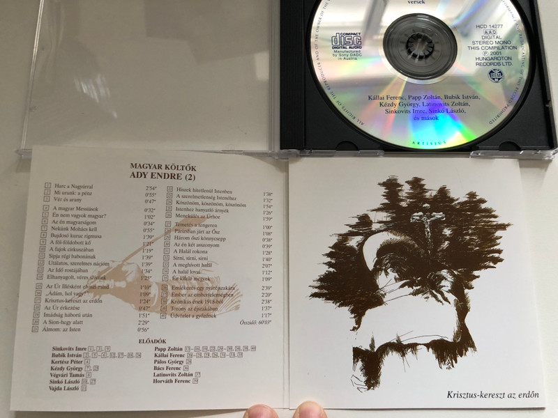 Ady Endre - Magyar költők sorozat , Vol. 2 CD / HCD14277 Hungaroton / Hungarian Poet Series