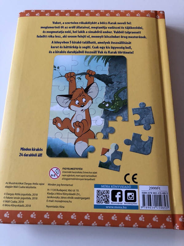 Vuk és Karak kirakóskönyv - Dargay Attila rajzfilmje alapján / Book for children
