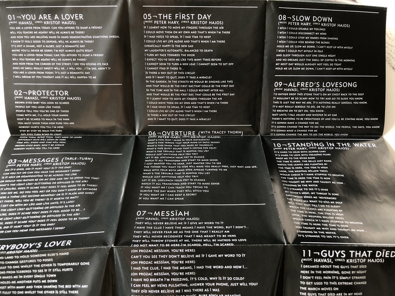 The Unbending Trees - Chemically Happy (Is The New Sad) CD Kristof Hajos / 2008 SLO-core pop,  Acoustic, Piano Blues, Downtempo 