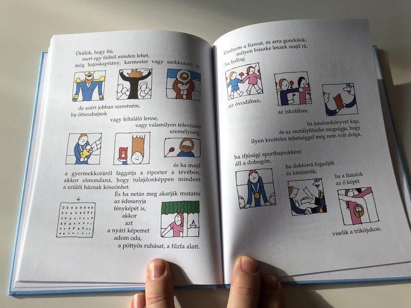  Örülj, hogy Fiú! - Be glad it's a Boy! / Janikovszki Éva / Réber László rajzaival / 10. Kiadás - 10. Edition / HUNGARIAN LANGUAGE HARDCOVERED BOOK (9789631199031)