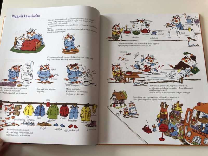  Tesz-Vesz Város iskolája - Richard Scarry / 2. kiadás - 2th Edition / Richard Scarry's Great Big Schoolhouse / Fordította: Réz András / Hardcover / TRASLATED HUNGARIAN LANUAGE BOOK FOR KIDS (9789634158561)