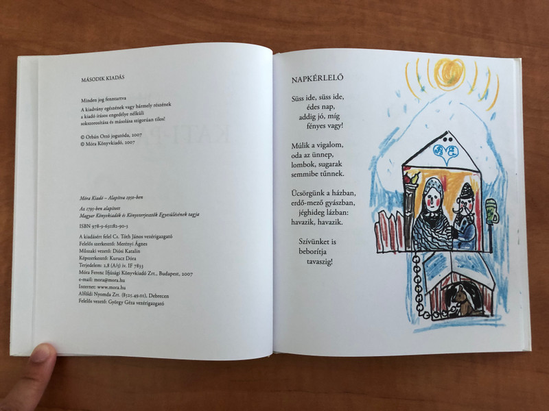 Kati-Patika - Orbán Ottó / Bálint Endre rajzaival / 2. Kiadás - 2th Edition / HARDCOVER / HUNGARIAN LANGUAGE BOOK FOR CHILDREN / Népi és Városi Rímek - Folk and City Rhymes (9789631182903) 