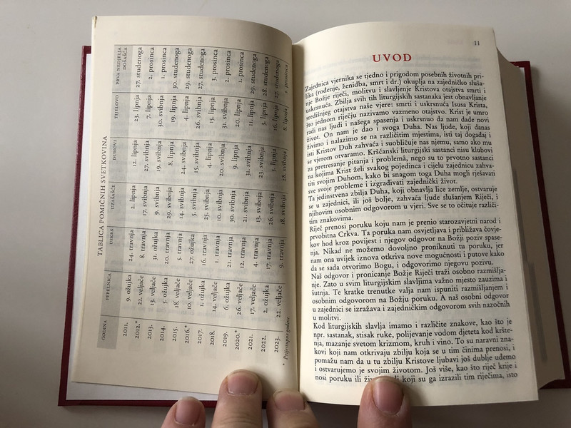 Croatian Weekly and Holiday Misal / Catholic Misal book for the nation / Hardcover / Nedjelni i Blagdanski Misal za narod 
