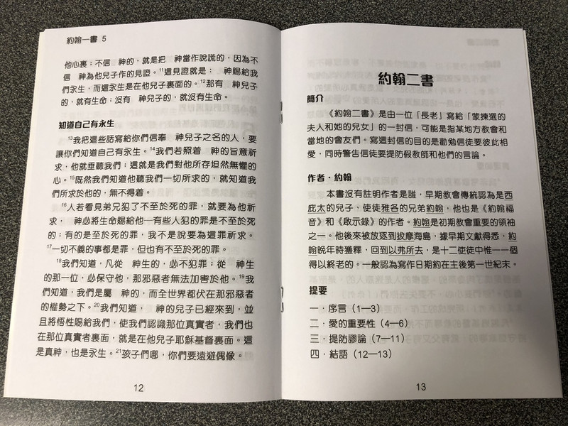 John 1,2,&3 with Jude in Chinese Language SUPER LARGE PRINT Edition / Revised Chinese Union Version