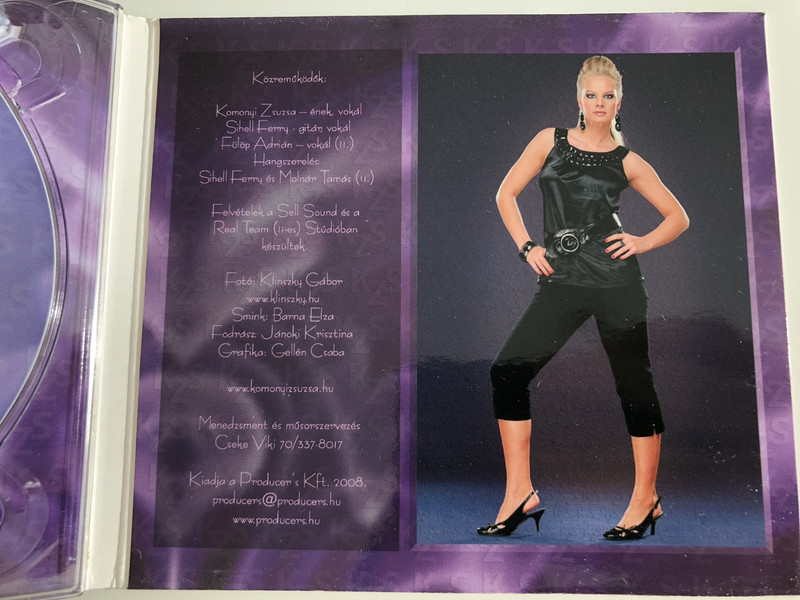 Komonyi Zsuzsa - NÉHA SZERETNI ANNYIRA FÁJ / Audio CD 2008 / Zeneszerző: Sihell Ferenc / Komonyi Zsuzsa magyar énekes, színész / Hungary