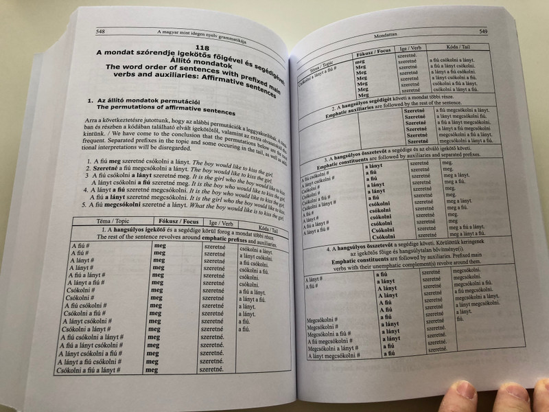A Grammar of Hungarian as a Foreign Language - Theory and Practice / Dr. Budai László / A Magyar mint idegen nyelv Grammatikája / Elmélet és Gyakorlat / Tinta Kiadó 2017 (9789634090687)