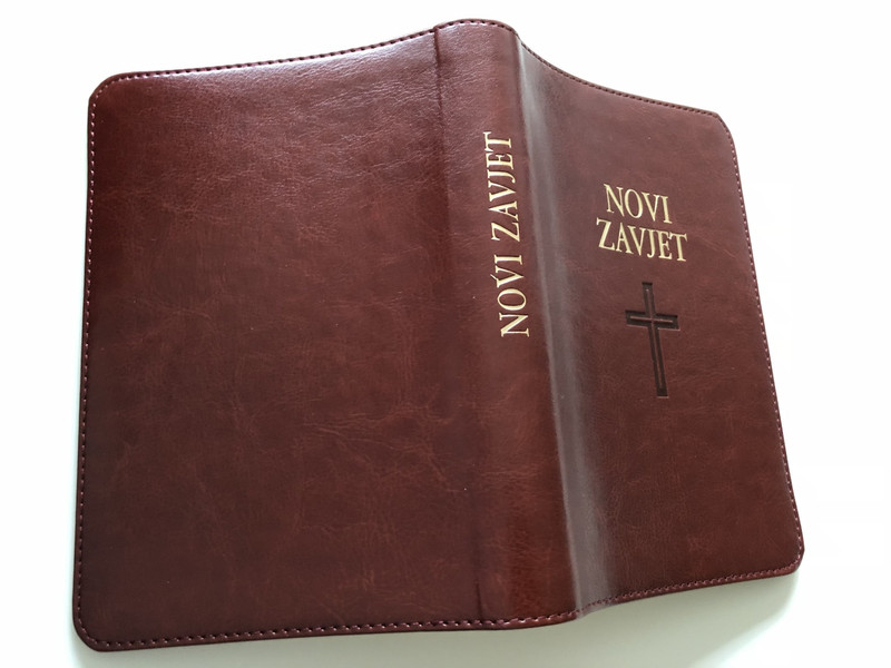 Novi Zavjet / The New Testament in Croatian Language / Leather Bound / Brown / Golden Edges / HBD 2017 / Translated from Greek texts by Lj. Rupčić (9789536709380)