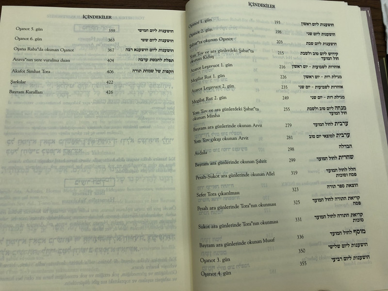 Şaloş Regalim / שלוש רגלים / Three pilgrimage festivals in Turkish and Hebrew languages / Lilane Zerbib Kazes / The Passover - Week of Pentecost - Feast of Tabernacles / Bilingual / Hardcover, 2011 (9789944994491)