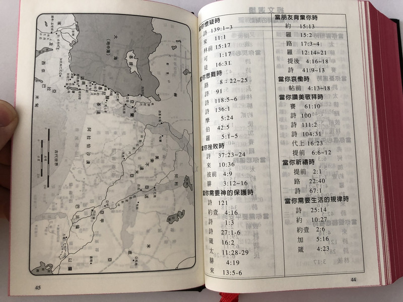 The Holy Bible / Chinese Union Version (Shen Edition) / With Words of Christ in RED / Black Hardcover, Red Edges / CU63AR / BSM 2015 / 聖經 (9789830300160)