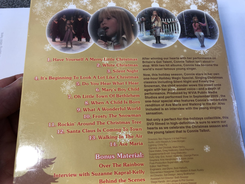Holiday Magic / Live DVD 2009 / Starring Connie Talbot / Directed by Ben Payavis II and Neil Prisco / Hong Kong version / 小康妮 (4897012121924)