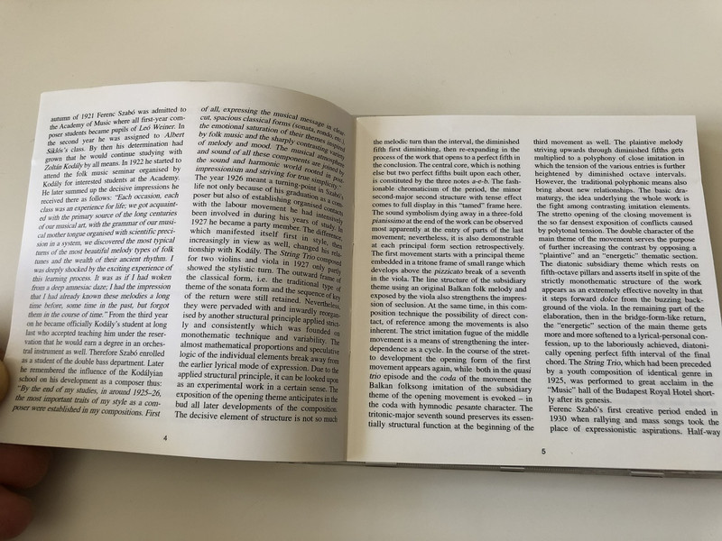 Ferenc Szabó "Ludas Matyi" Suite No 1 / Lyrics Suite, Song of the Wolves, String Trio / AUDIO CD 2001 / HUNGAROTON CLASSIC HCD31986 / Conducted Gyula Németh / Hungarian Radio and Television Chorus (5991813198624)