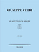 Verdi, Giuseppe: Quartetto in mi minore / per archi / score / Ricordi