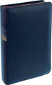 The German Hebrew - Greek Key Study Bible Blue Leather Bound with Zipper