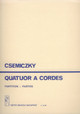 Csemiczky Miklós String Quartet  score and parts  sheet music (9790080123751) 