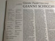 Giacomo Puccini - Gianni Schicchi / Konrad Rupf, Anna Tomowa - Sintow, Valentin Teodorian, Renate Härtel / Rundfunk - Sinfonie - Orchester Leipzig / Conducter: Herbert Kegel / ETERNA LP STEREO / 8 26 296