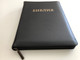 Russian leather bound Holy Bible / Библия - книги священного писания / Synodal Translation / Ukrainian Bible Society 2012 / Leather bound with zipper, Golden Edges, Thumb index (9789664121085)
