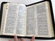 Russian leather bound Holy Bible / Библия - книги священного писания / Synodal Translation / Ukrainian Bible Society 2012 / Leather bound with zipper, Golden Edges, Thumb index (9789664121085)
